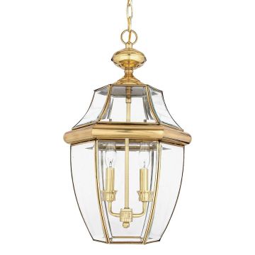 Quoizel NEWBURY QZ-NEWBURY8-L-PB Suspension lumineuse 2x60W/E14 IP23