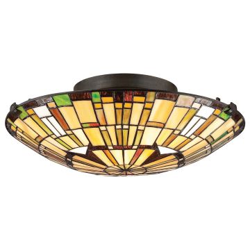 Quoizel Reed QZ-REED-F-VB Plafonnier 2x60W/E27 IP20