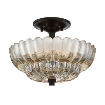 Quoizel Whitecap QZ-WHITECAP-SF-S Lampe de plafond 3x40W/E14 IP20