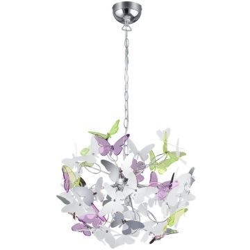 Trio BUTTERFLY R30214017 Suspension lumineuse 4x28w/g9 ip20