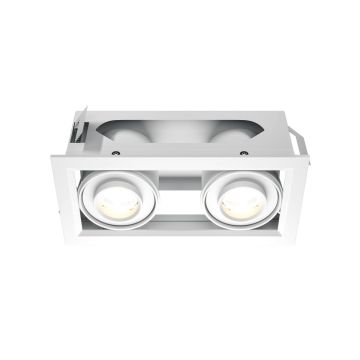 Maytoni Metal Modern DL093-02-10W3K-W Spot encastré 1x20W/LED 3000K 1450lm IP20