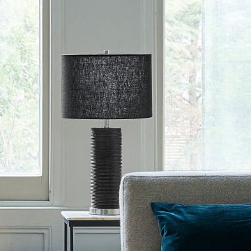 Elstead Lighting RIPPLE RIPPLE-TL-BLK Lampe de table 1x60W/E27