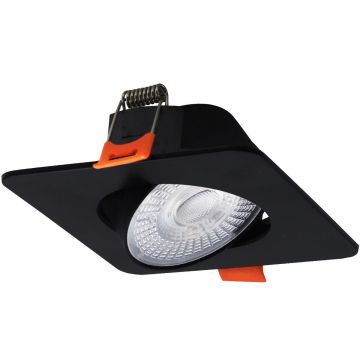 Light Prestige Plus LP-1506/1RS BK Square Spot encastré 1x7W/LED 3000K|4000K|6000K IP20
