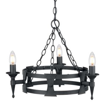 Elstead Lighting SAXON SAX3-BLK Lustre 3x60W/E14