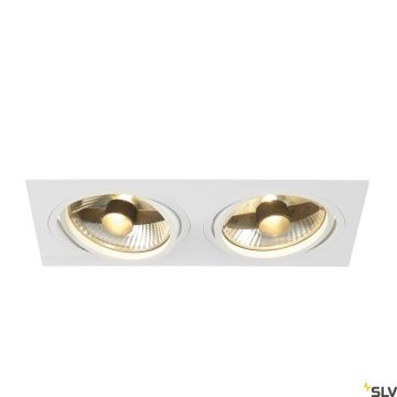 SLV NEW TRIA 113841 Spot encastré 2x75W/GU10/ES111 IP20