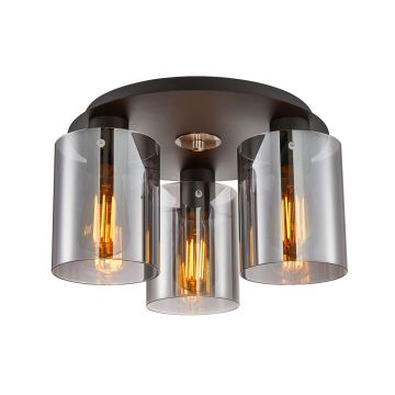 Italux Sardo SPL-5581-3SC-BK-SG Plafonnier 3x40W/E27 IP20