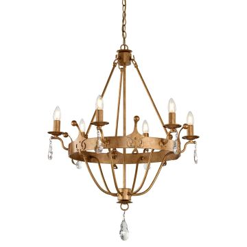 Elstead Lighting WINDSOR WINDSOR6-GOLD Lustre 6x60W/E14
