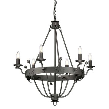 Elstead Lighting WINDSOR WINDSOR6-GR Lustre 6x60W/E14