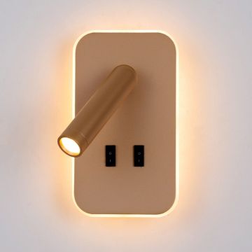 Italux Doria WL-83957-1-GD Applique murale 2x8W/LED 3000K 559lm IP20