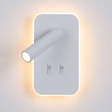 Italux Doria WL-83957-1-WH Applique murale 2x8W/LED 3000K 559lm IP20