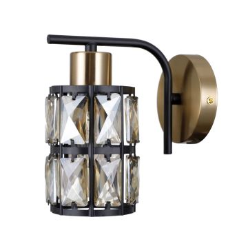 Italux Menfi WL-44236-1-BK-GD Applique murale 1x40W/E27 IP20