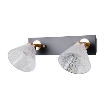 Italux Orella WL-34393-2-BK-HBR Applique murale 2x8W/LED 3000K 466lm IP20