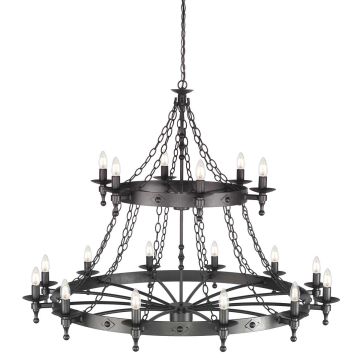 Elstead Lighting WARWICK WR18-GRAPHITE Lustre 18x60W/E14
