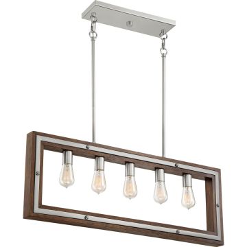 Quoizel WESTERLY QZS-WTY536BN Suspension lumineuse 5x60W/E27