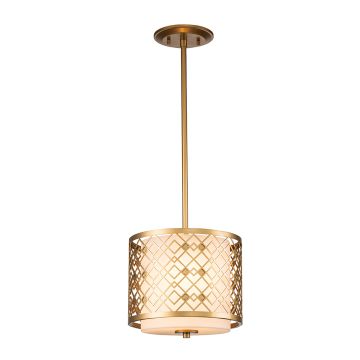 Elstead Lighting Ziggy ZIGGY-1P-S-LG Suspension lumineuse 2x40 W/E14